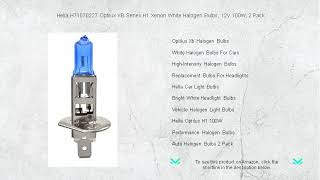 Hella H71070227 Optilux XB Series H1 Xenon White Halogen Bulbs 12V 100W 2 Pack [upl. by Okihcas269]