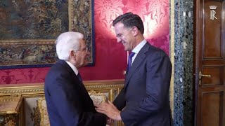 Nato Mattarella incontra Rutte al Quirinale [upl. by Shayn]