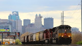 Railfanning CPKC in Kansas City wCP Heritage Unit 7018 31624 [upl. by Tisbee]