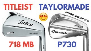 Titleist 718 MB Iron VS TaylorMade P730 Iron  Battle Of The Blades [upl. by Onibla719]