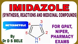 IMIDAZOLE SYNTHESIS REACTIONS AND MEDICINAL COMPOUNDS [upl. by Gaillard]