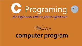 C programing What is a program [upl. by Eterg]