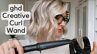 Beachy Waves for Short Hair and GHD Creative Curl Wand Review  Cristina Maria [upl. by Zeret]