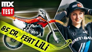 La mythique 85 CR HONDA vs NEW 85 KTM  featuring Lili [upl. by Eolande]