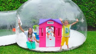 Vlad and Niki build inflatable house and more funny stories for kids [upl. by Morrell927]