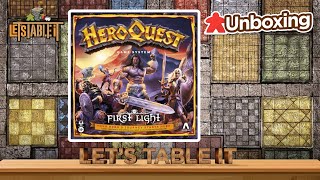 HeroQuest First Light  Unboxing amp Overview [upl. by Orimar]