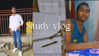 DAY2  STUDY VLOG COMPLETE MATHS AND SCIENCE CHAPTER 3NITIN VLOG DAILY [upl. by Leonerd]