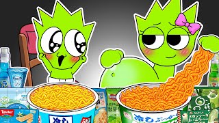 SPRUNKI ASMR  OWAKCK Pregnant amp Baby Convenience Store Food Mukbang  Incredibox Animation [upl. by Grayce]