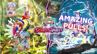 Scarlet and Violet Base Set Amazing Pulls [upl. by Sakmar]