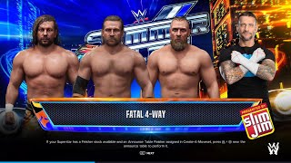 WWE 2K24  Kenny Omega VS CM Punk VS Bryan Danielson VS Hangman Adam Page [upl. by Araihc104]