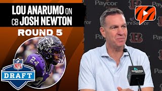 Lou Anarumo on Bengals 5th Round Pick Josh Newton  2024 NFL Draft [upl. by Ferrel859]