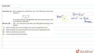 Assertion A The compound tetraene has the following structural formul It is cyclic and has [upl. by Spurgeon]