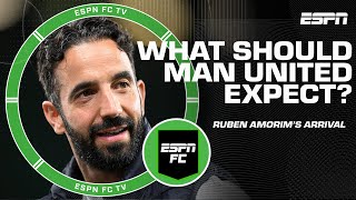 What are Ruben Amorim’s EXPECTATIONS following his arrival at Manchester United 😬  ESPN FC [upl. by Sothena664]