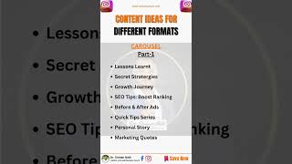 🎡 Creative Content Ideas for Carousel Posts – Part 1 🚀 Boost Engagement with Swipe Worthy Content [upl. by Dre]