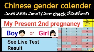 Chinese gender prediction calenderBoyGirlHow to calculate chinese gender calender in telugu [upl. by Xuagram298]