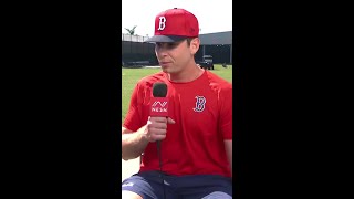 Triston Casas discusses his new look at Red Sox Spring Training mlb redsox [upl. by Recneps298]