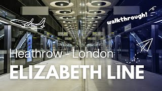 Getting the Elizabeth Line from Heathrow Airport LHR 2024 UPDATE [upl. by Adlin304]