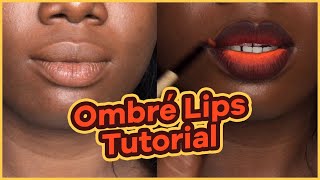 Ombre Lips Tutorial  How To Slay Your Red Lips [upl. by Aley]