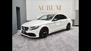 MERCEDESBENZ C 63 AMG S DESIGNO DIAMANTWEISS Walkaround by AURUM International [upl. by Laurette]