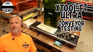 xTool F1 Ultra conveyor testing [upl. by Hartmunn64]