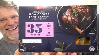 Coles Slow Cooked Lamb Shanks Review [upl. by Analli]