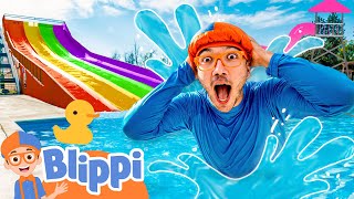 Sink or Float Adventure with Blippi in Milan 🌊  Educational Videos for Kids [upl. by Jermain]