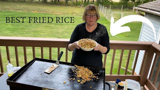 Best Fried Rice Recipe on the Blackstone Griddle [upl. by Giwdul]