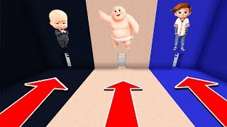 Minecraft  DO NOT CHOOSE THE WRONG DOOR BOSSBABY [upl. by Arahat]