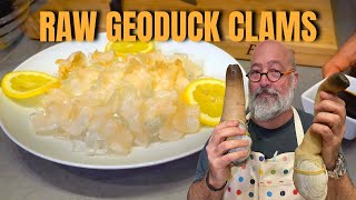 Slice and Serve a Geoduck Clam [upl. by Hait]