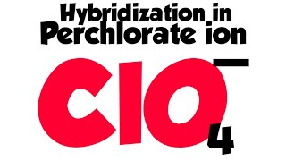 Perchlorate ion ClO4 structure and hybridization hybridizationinperchlorateion [upl. by Leatrice]