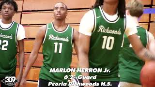 Marlon Herron Jr 62quot Guard 2025 Peoria Richwoods HS [upl. by Nauqram506]