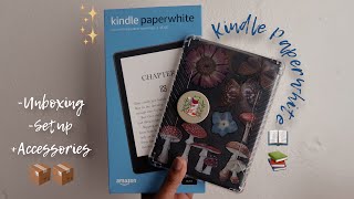 📖📦✨Kindle Paperwhite 11th generation 2022  unboxingsetup  accessories [upl. by Cestar243]