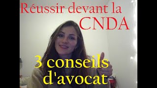 Réussir lasile OFPRACNDA  3 conseils davocat [upl. by Lubeck]