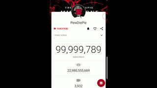 Pewdiepie Hitting 100 Million Subscribers [upl. by Verity]