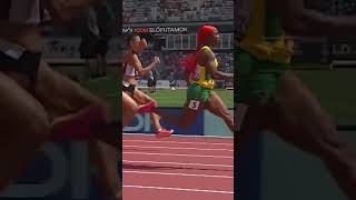 ShellyAnn FraserPryce on a different level 🥶 olympics trackandfield running athletics [upl. by Eivi]