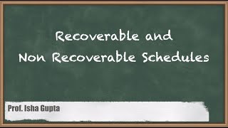 Recoverable and Non Recoverable SchedulesData Base Management SystemHindi [upl. by Rovit425]