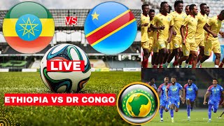 Ethiopia vs DR Congo 02 Live African Cup of Nations Afcon Qualifier Football Match Score Highlights [upl. by Belsky]