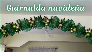 🎄COMO HACER UNA GUIRNALDA NAVIDEÑA PARA ARCOS O PARED🎄ADORNOS NAVIDEÑOS🎄MANUALIDADES NAVIDEÑAS 2024🎄 [upl. by Gile]