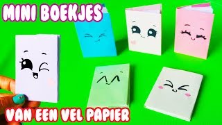 NOTITIE BOEKJE VAN EEN VEL PAPIER  MAKKELIJKE BACK TO SCHOOL DIY [upl. by Sandler]