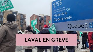 Manifestation du Front commun à la CitédelaSanté [upl. by Revilo]