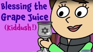 Learn the Kiddush Jewish blessing over wine and grape juice [upl. by Niamrahc]