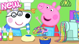 Peppa Pig Tales 🌈 Lets Make Rainbow Spaghetti 🍝 BRAND NEW Peppa Pig Episodes [upl. by Akenet]