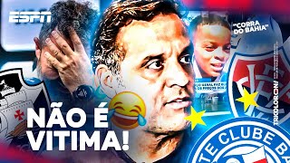 JORNALISTA QUE AMEAÇOU JOGADOR DO BAHIA É ZOADO AO VIVO 😂 quotVOU GANHAR NO BARRALIXOquot  VASCO E MATTOS [upl. by Aidnyl]