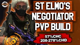 OVER 208CHD MUST TRY ST ELMOS NEGOTIATOR DILEMMA PVP BUILD The Division 2  TU194 division2 [upl. by Andi112]