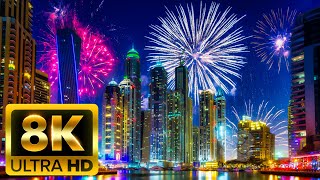 🎉🎉 FIREWORKS FESTIVAL WELCOME NEW YEAR 2024 HAPPY NEW YEAR 2025  8K ULTRA HD 60 FPS [upl. by Irwin680]