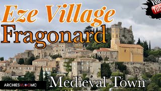 EZE MEDIEVAL VILLAGE WALK TOUR SOUTH OF FRANCE FRAGONARD 4KHD [upl. by Eartha]