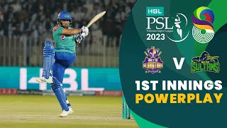 1st Innings Powerplay  Quetta Gladiators vs Multan Sultans  Match 28  HBL PSL 8  MI2T [upl. by Murrell]