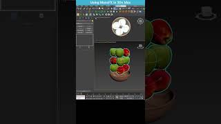 Using MassFX in 3ds Max RealTime Simulation with Apples and a Bowl shorts 3dsmax massfx [upl. by Enilaf]