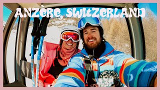 Anzère Switzerland VLOG  Learning To Ski [upl. by Whale705]