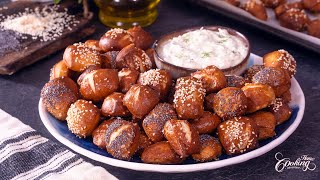 Soft Pretzel Bites  Easy and Quick Recipe [upl. by Trace]